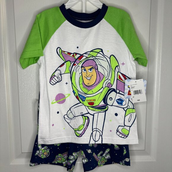 Disney Other - Disney Pixar Toy Story Buzz Lightyear Toddler Boys Short Sleeve Shirt Shorts Set